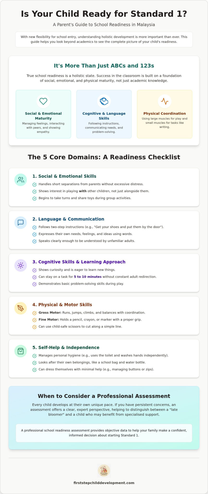 School Readiness Assessment in Malaysia: A Parent’s Developmental Checklist (2026)