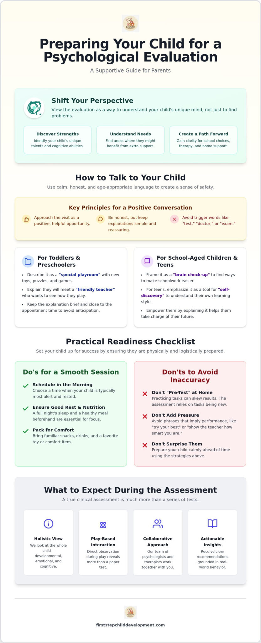 Preparing Your Child for a Psychological Evaluation